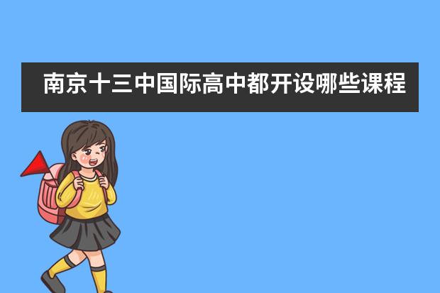 南京十三中国际高中都开设哪些课程？