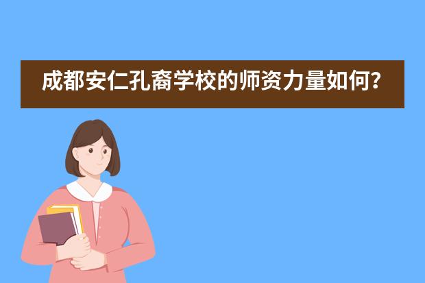 成都安仁孔裔学校的师资力量如何?