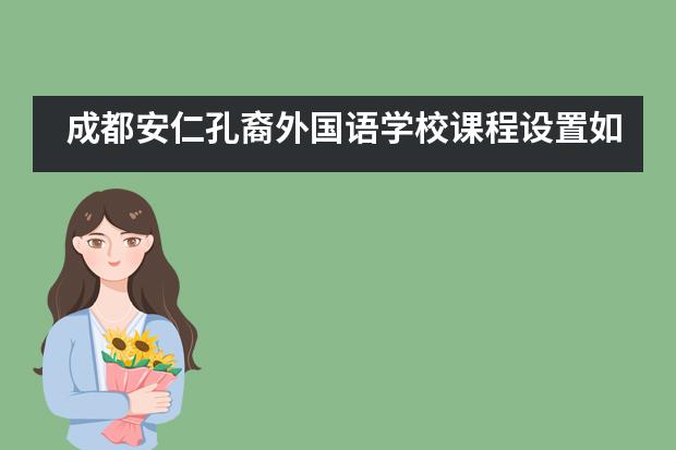 成都安仁孔裔外国语学校课程设置如何?