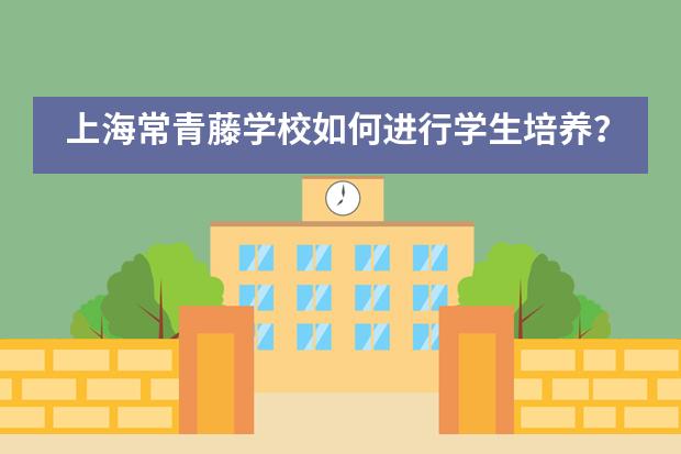 上海常青藤学校如何进行学生培养？