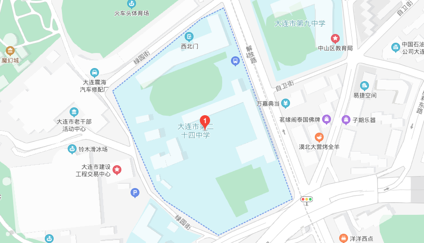 大连市第二十四中学国际部地图图片