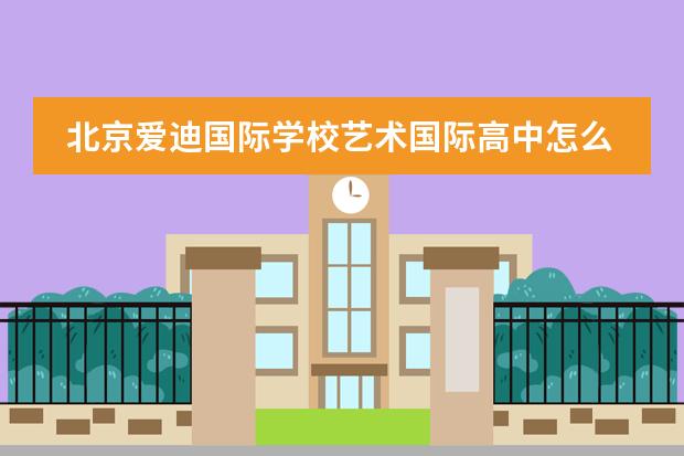 北京爱迪国际学校艺术国际高中怎么样?
