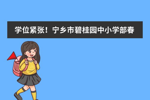 学位紧张！宁乡市碧桂园中小学部春季插班生见面会火爆预约中