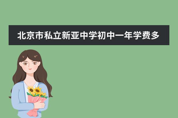 北京市私立新亚中学初中一年学费多少钱?