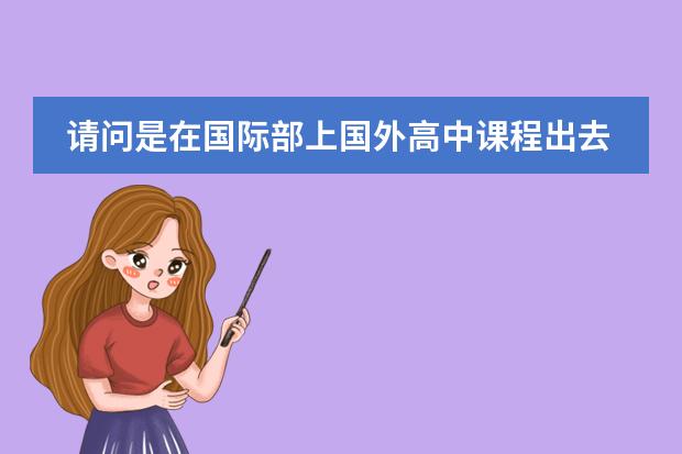 请问是在国际部上国外高中课程出去好，还是读国内高中自己准备出去好?