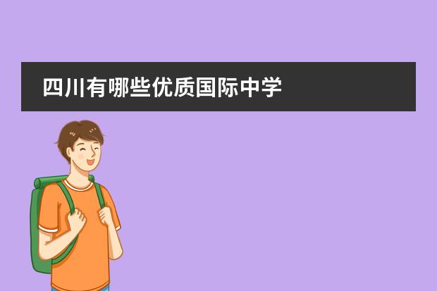 四川有哪些优质国际中学
