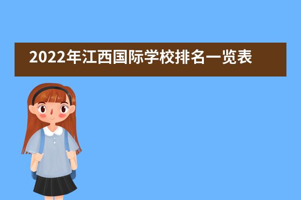 2022年江西国际学校排名一览表