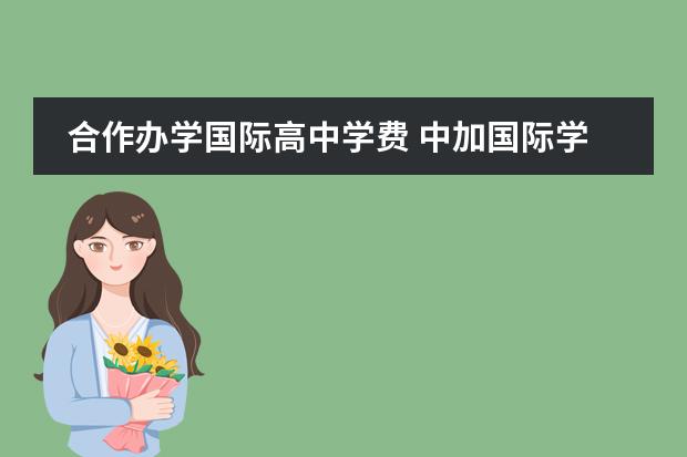 合作办学国际高中学费 中加国际学校学费