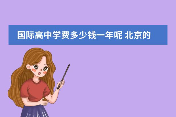 国际高中学费多少钱一年呢 北京的国际高中学费一年有多少?