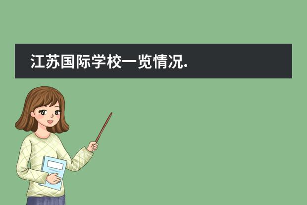 江苏国际学校一览情况.