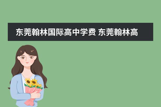 东莞翰林国际高中学费 东莞翰林高中的学费是多少?