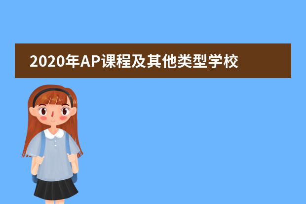 2020年AP课程及其他类型学校的入学考试信息,抓紧预约!