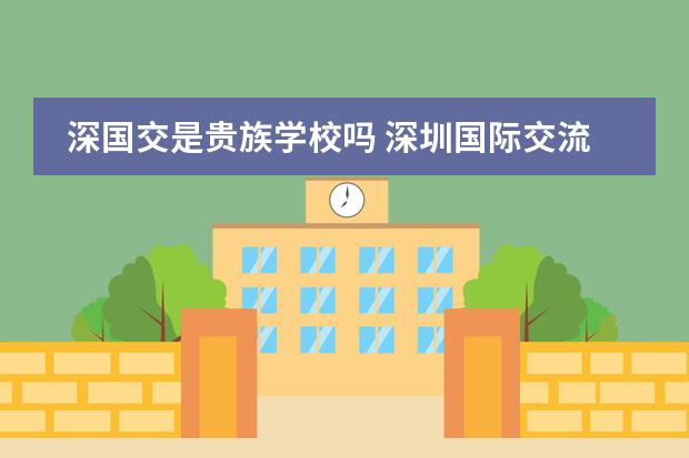 深国交是贵族学校吗 深圳国际交流学院有哪些优缺点?