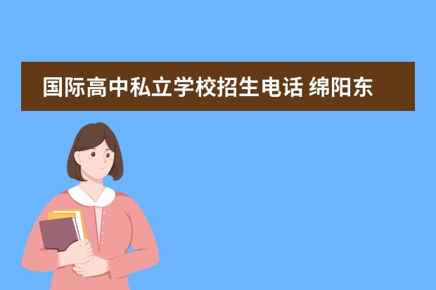 国际高中私立学校招生电话 绵阳东辰国际学校高中部招生电话