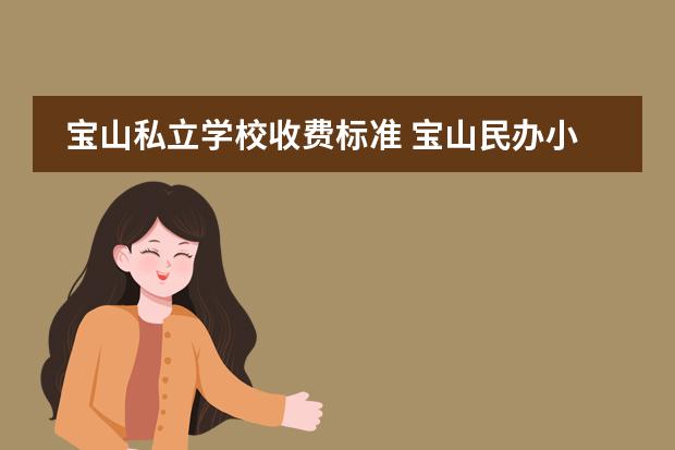 宝山私立学校收费标准 宝山民办小学一览表