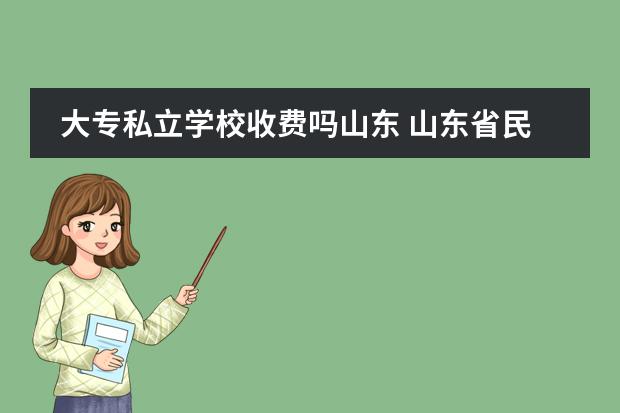 大专私立学校收费吗山东 山东省民办大专学校有哪些
