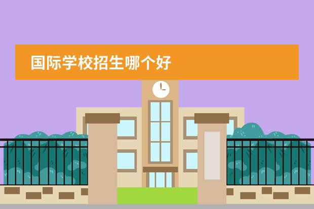 国际学校招生哪个好