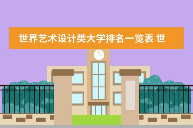 世界艺术设计类大学排名一览表 世界排名前十音乐学院