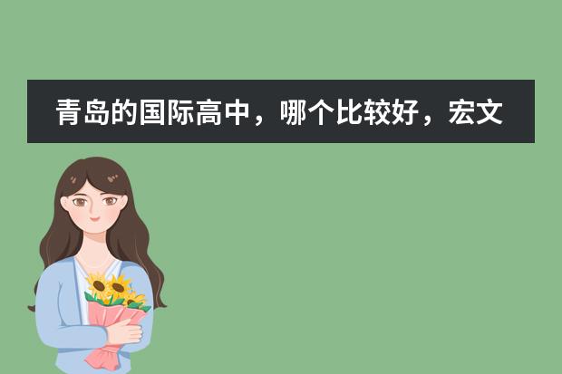 青岛的国际高中,哪个比较好,宏文学校青岛校区有了解的吗?