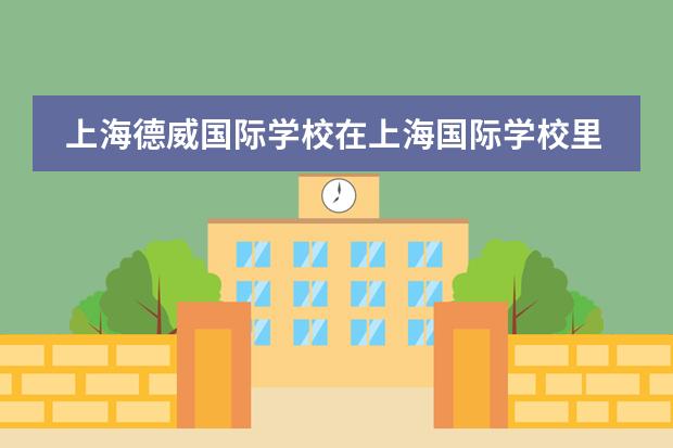 上海德威国际学校在上海国际学校里表现怎么样？刚回国，上海耀中和德威哪个好？