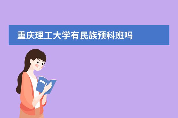 重庆理工大学有民族预科班吗
