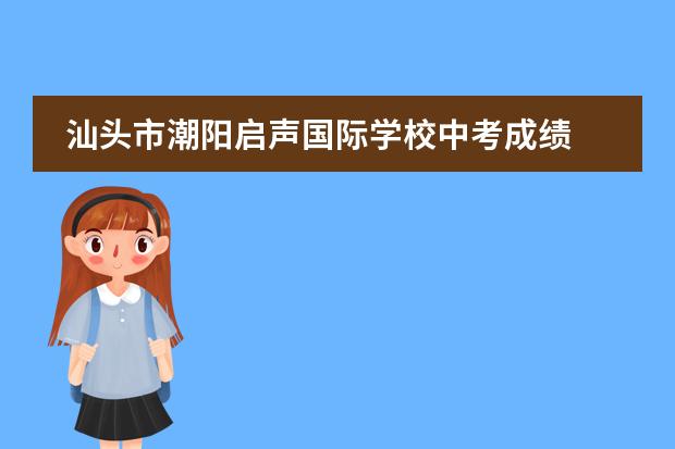 汕头市潮阳启声国际学校中考成绩 潮阳重点高中有几个