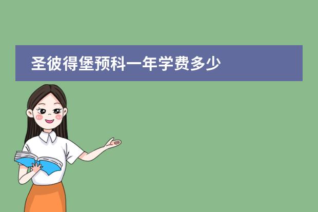 圣彼得堡预科一年学费多少