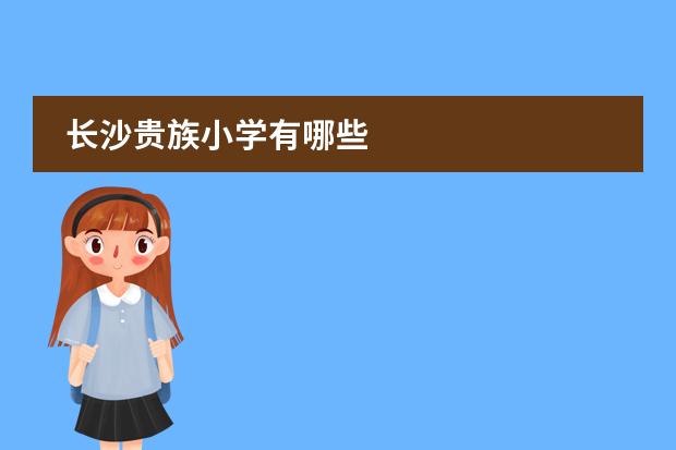 长沙贵族小学有哪些