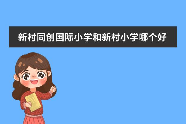 新村同创国际小学和新村小学哪个好