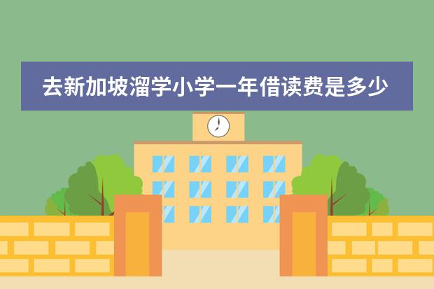 去新加坡溜学小学一年借读费是多少钱?