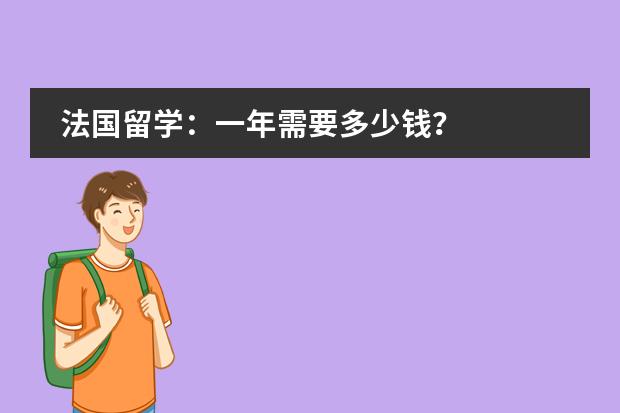 法国留学：一年需要多少钱？