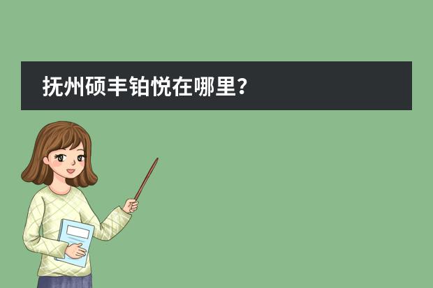 抚州硕丰铂悦在哪里？