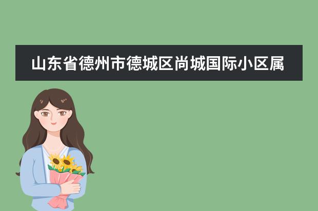 山东省德州市德城区尚城国际小区属于哪个燃气公司