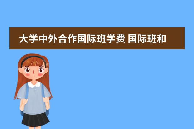 大学中外合作国际班学费 国际班和普通班的区别