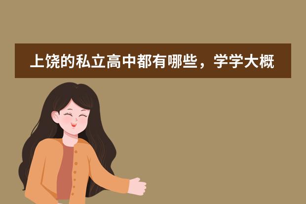 上饶的私立高中都有哪些，学学大概多少