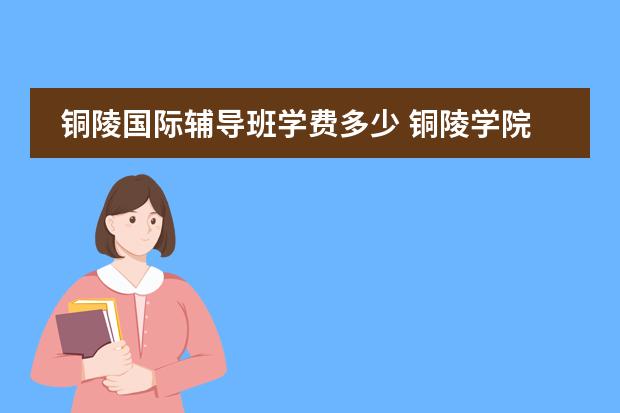 铜陵国际辅导班学费多少 铜陵学院学费可以拖到几月份交