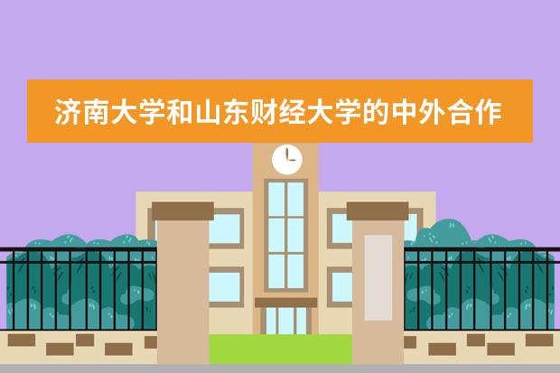 济南大学和山东财经大学的中外合作办学好吗？