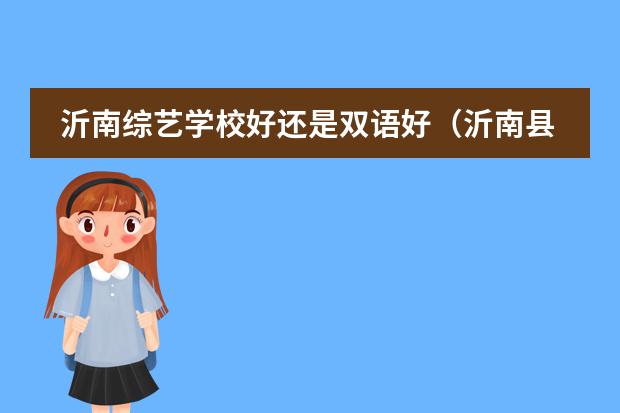 沂南综艺学校好还是双语好（沂南县双语实验学校成绩）