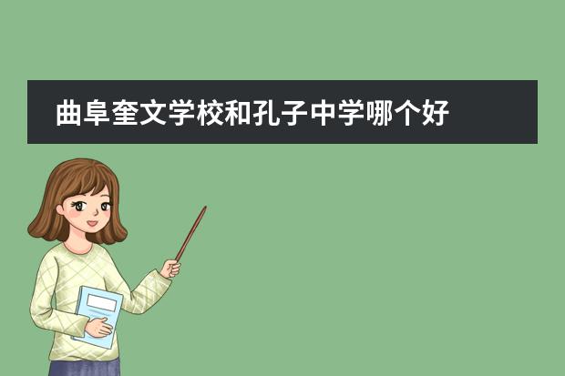 曲阜奎文学校和孔子中学哪个好