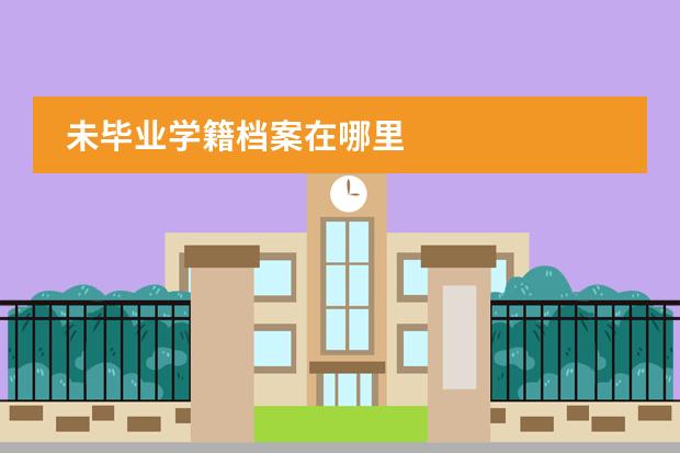 未毕业学籍档案在哪里