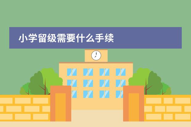 小学留级需要什么手续